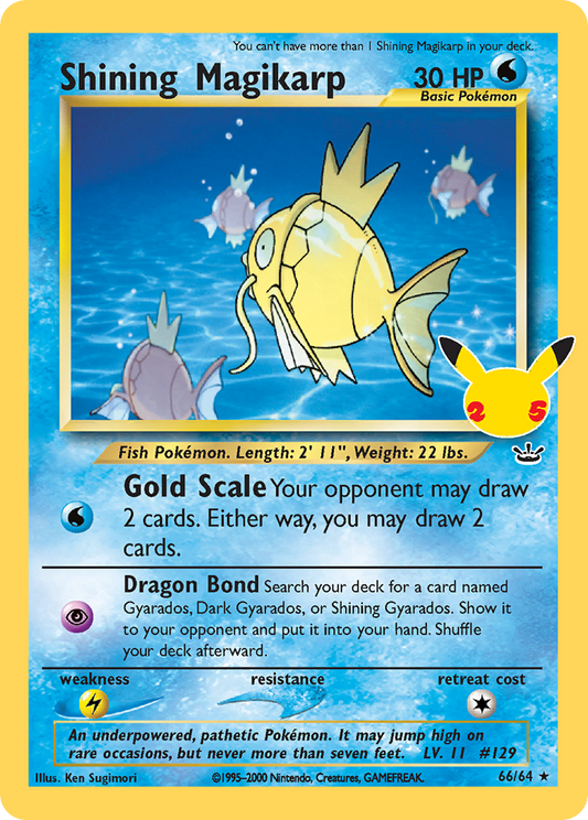 Shining Magikarp 66/64 Classic Collection Celebrations: Classic Collection NM/M
