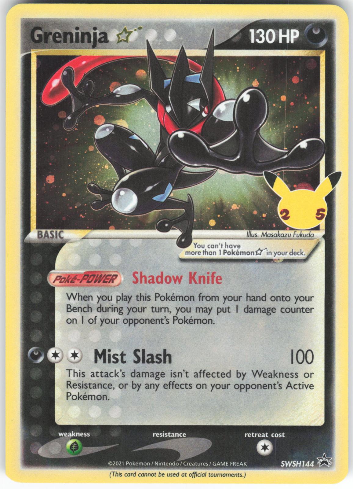 Greninja Star SWSH144 Promo Sword & Shield Promo Holo LP