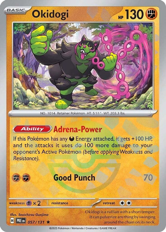 Okidogi (Poke Ball Pattern) 057/131 Rare Prismatic Evolutions NM/M