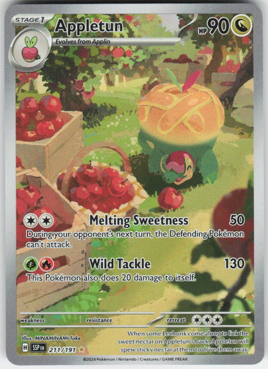 Appletun - Illustration Rare SV08: Surging Sparks 211/191 NM