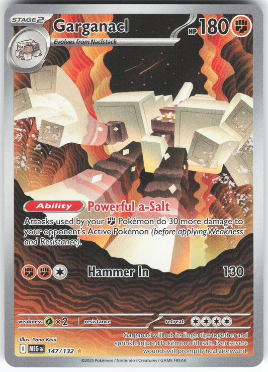 Garganacl - Illustration Rare ME01: Mega Evolution 147/132 NM