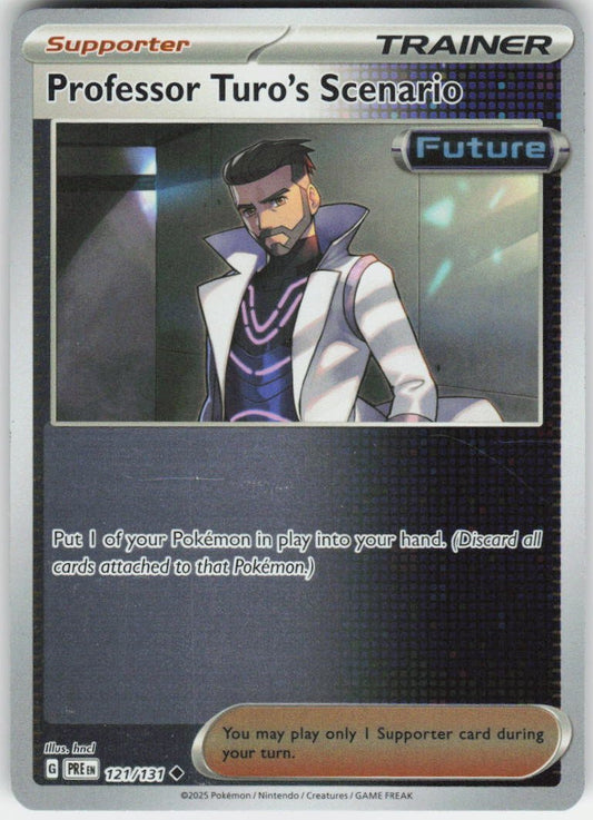 Professor Turo's Scenario Uncommon SV: Prismatic Evolutions 121/131 NM Rev Holo