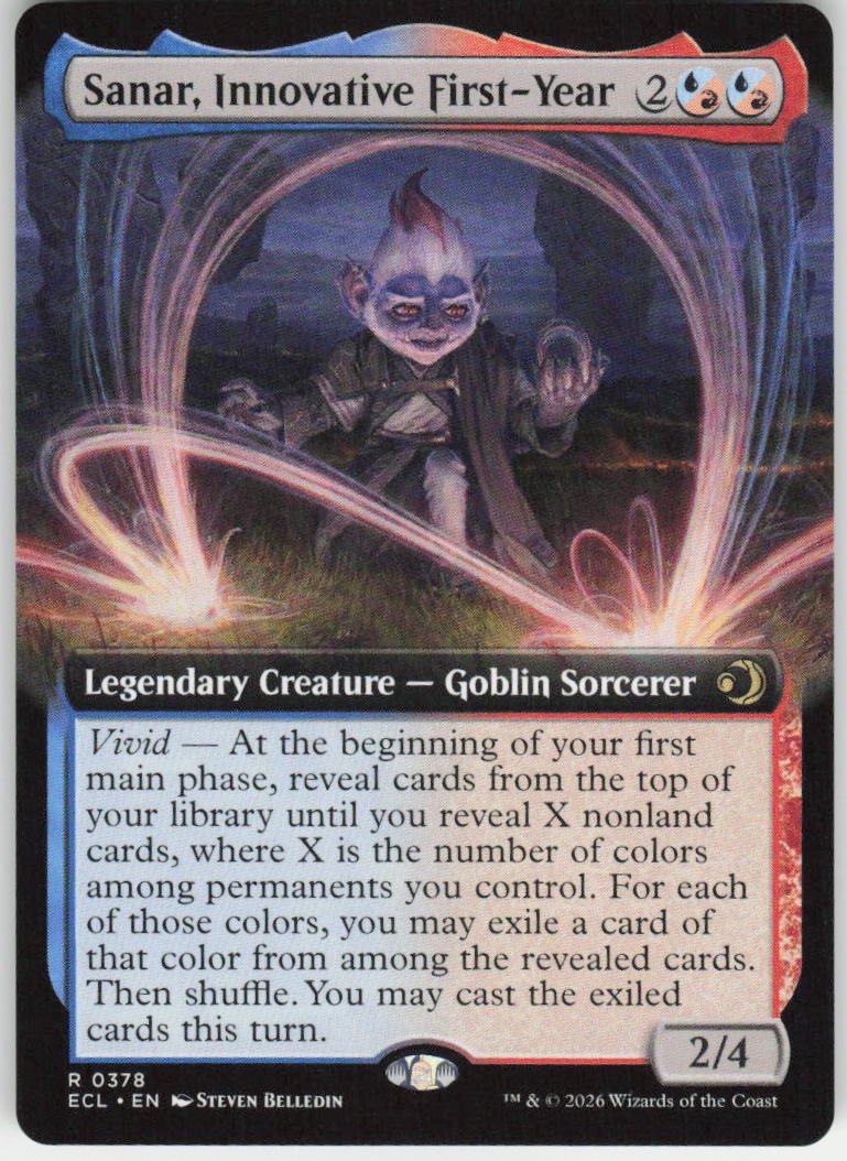 Sanar, Innovative First-Year (Extended Art) R Lorwyn Eclipsed 378 NM