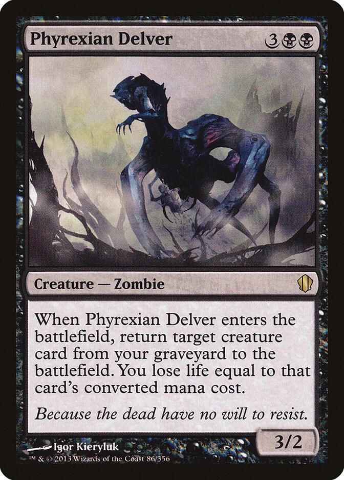 Phyrexian Delver 86 Rare Commander 2013 NM/M