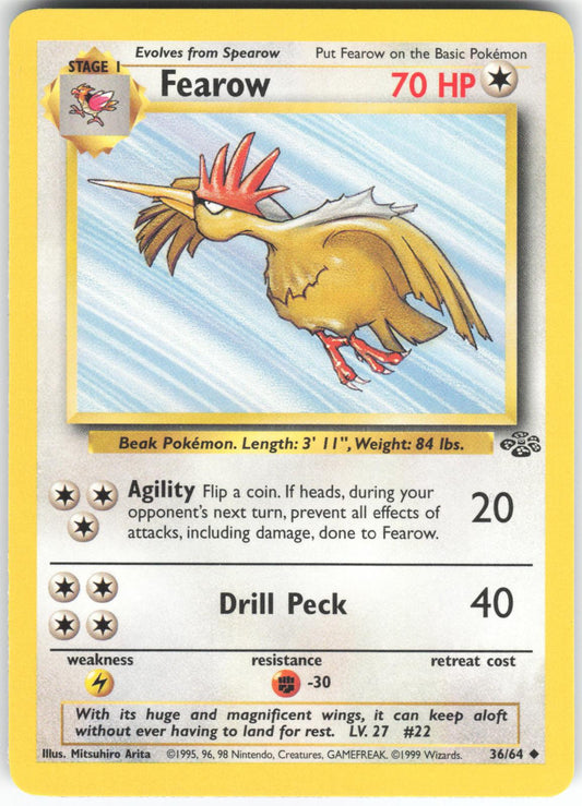 Fearow 36/64 Uncommon Jungle Unlimited NM/LP