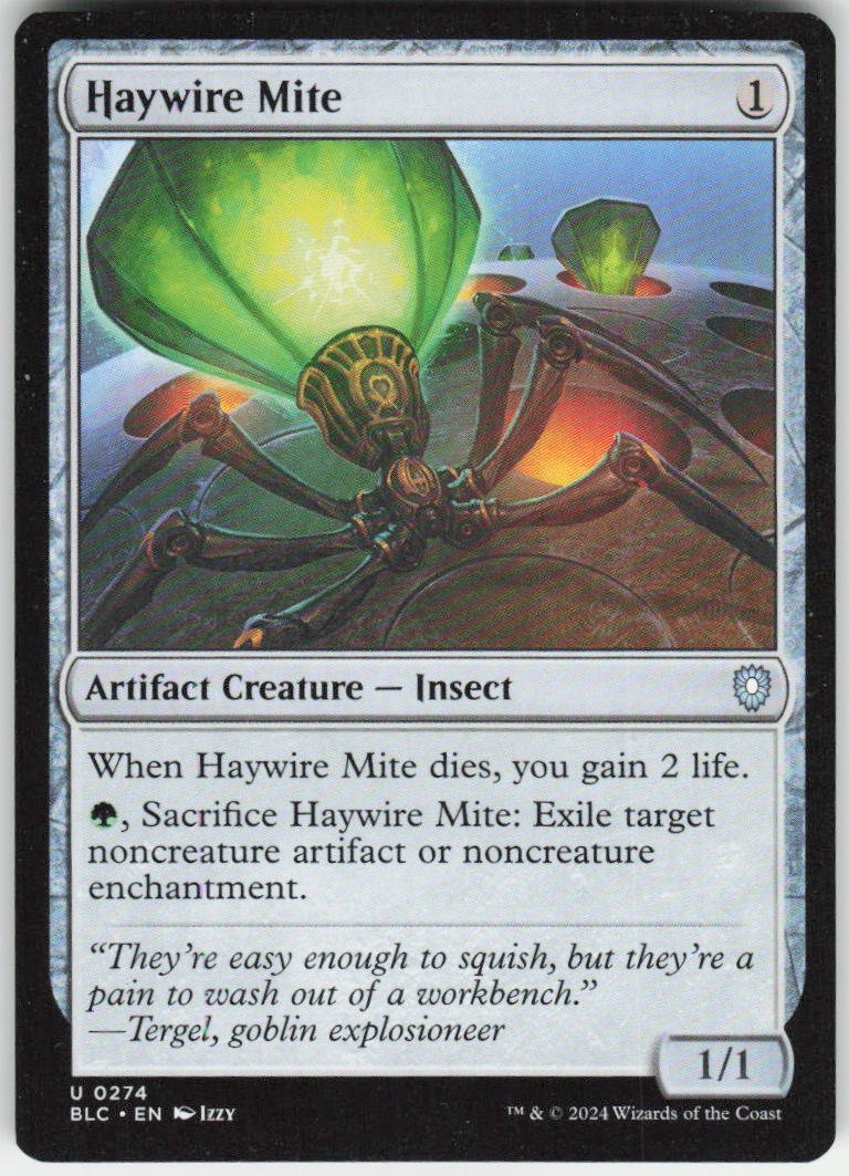 Haywire Mite U Commander: Bloomburrow 274 NM