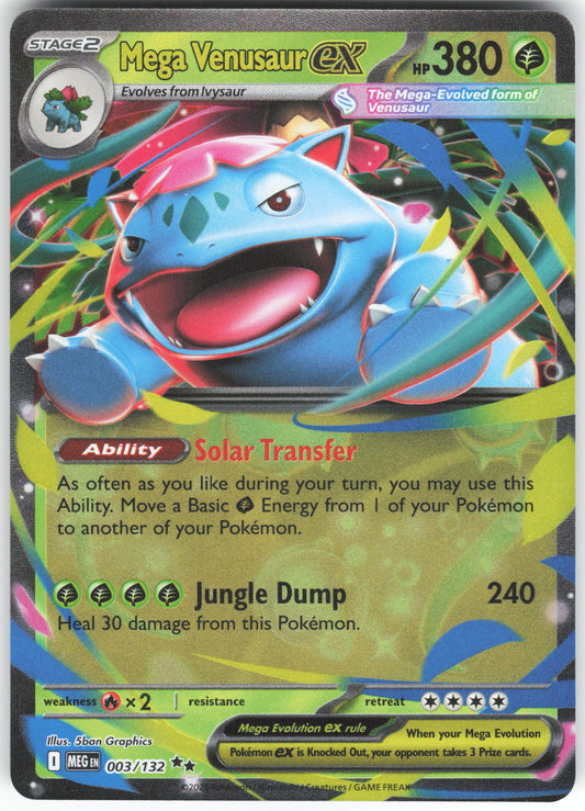 Mega Venusaur ex - Double Rare ME01: Mega Evolution 003/132 NM