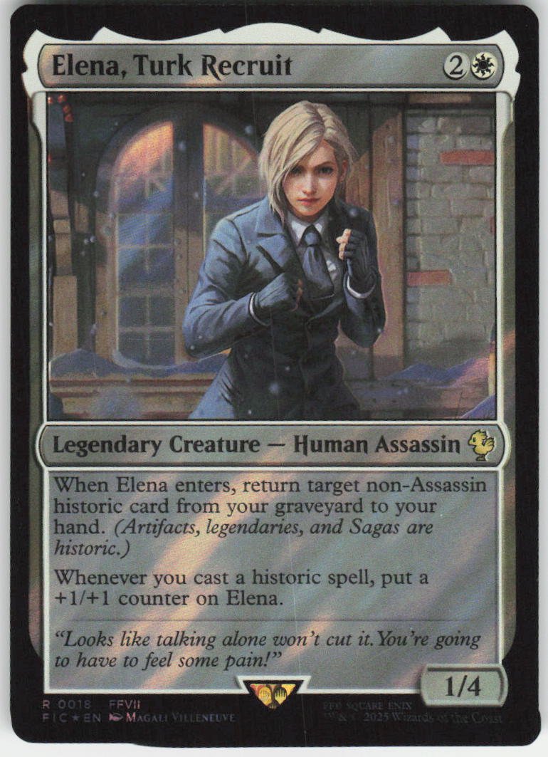 Elena, Turk Recruit (Surge Foil) R Commander: FINAL FANTASY 18 NM