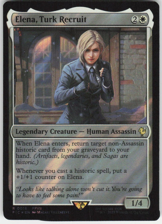 Elena, Turk Recruit (Surge Foil) R Commander: FINAL FANTASY 18 NM