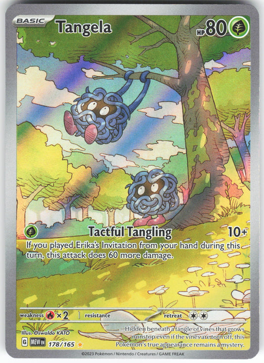 Tangela - Illustration Rare SV: Scarlet & Violet 151 178/165 NM