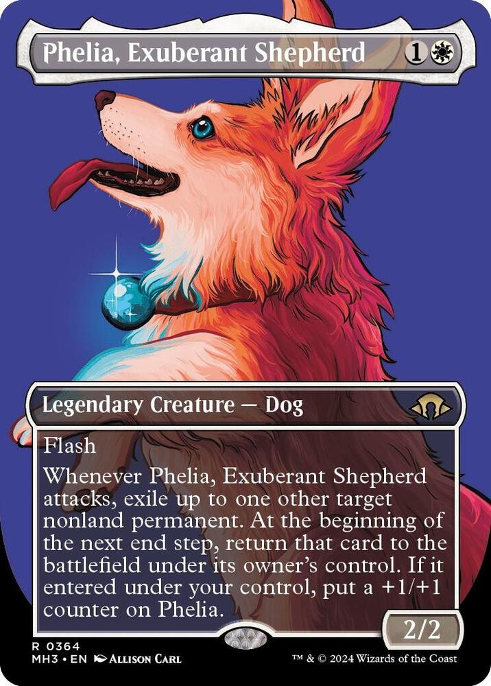 Phelia, Exuberant Shepherd (Borderless) 364 Rare Modern Horizons 3 NM/M