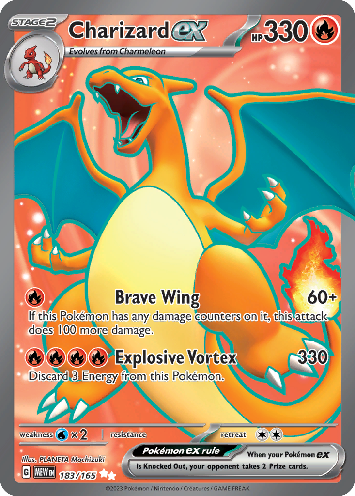 Charizard ex 183/165 Ultra Rare 151 NM/M