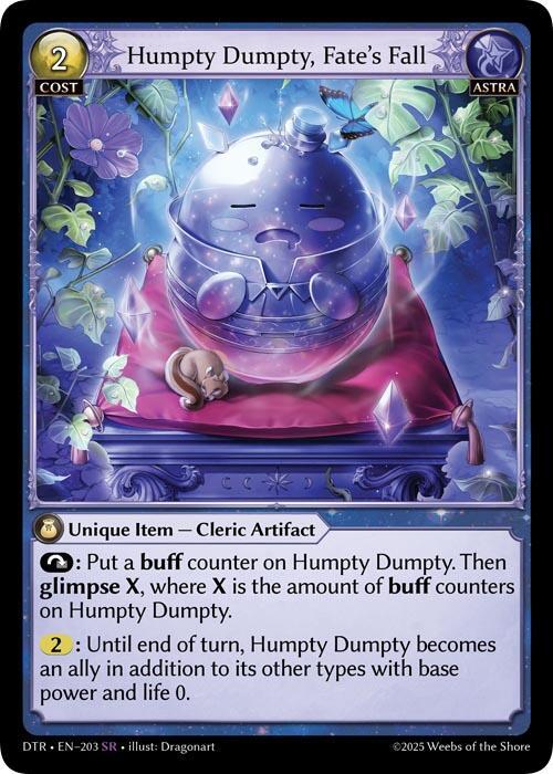 Humpty Dumpty, Fate's Fall 203 Super Rare Distorted Reflections NM