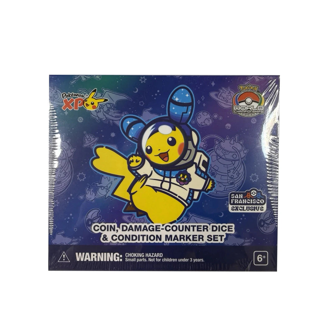 Pokemon Center Exclusive San Fransico World Championships 2026 | Pokemon XP Space Theme Coin Dice Marker Set