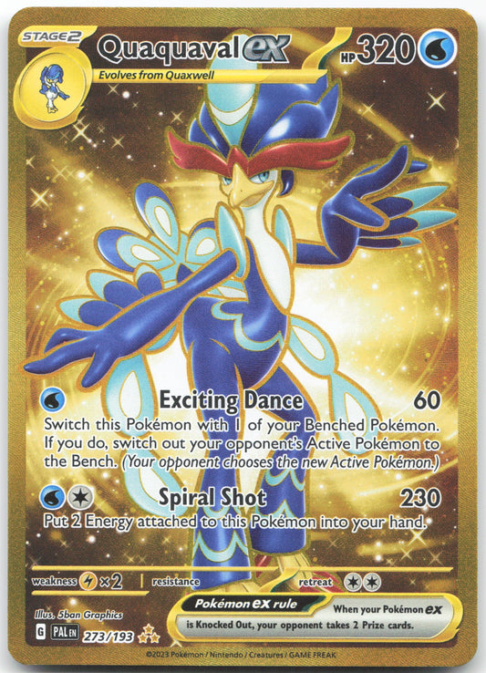 Quaquaval ex - Hyper Rare SV02: Paldea Evolved 273/193 NM