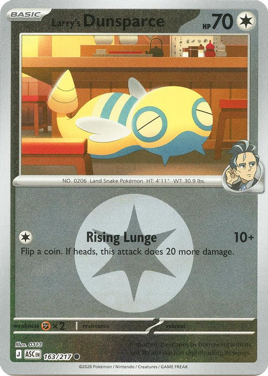 Larry's Dunsparce (Energy Symbol Pattern) 163/217 Reverse Holo Ascended Heroes NM/M