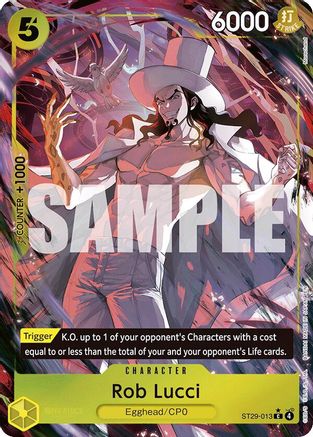 Rob Lucci (Full Art) ST29-013 Common Starter Deck 29: Egghead NM/M