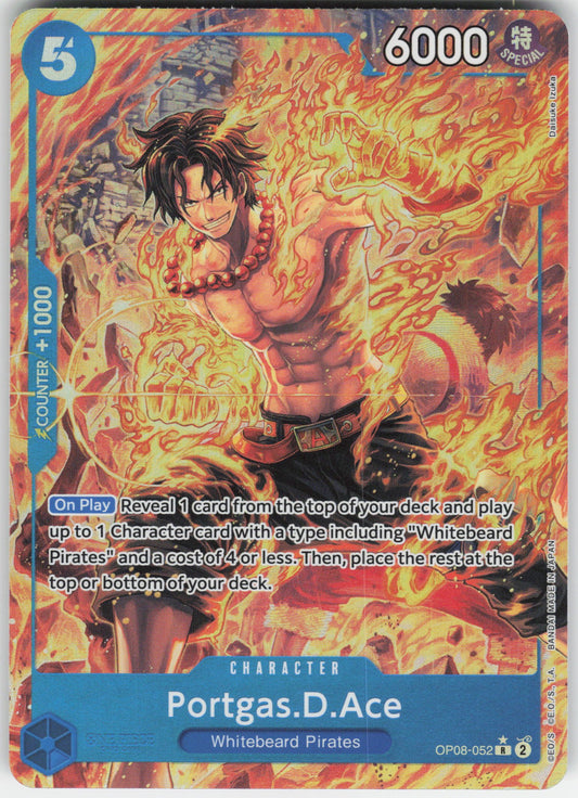 Portgas.D.Ace (Parallel) R Two Legends OP08-052 NM