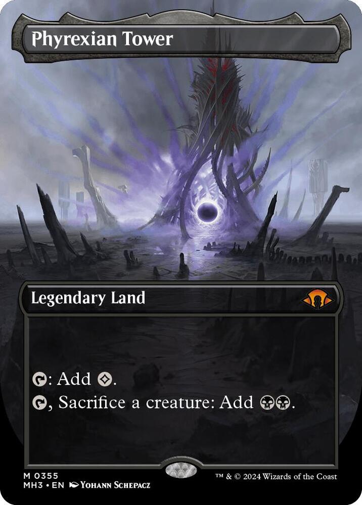 Phyrexian Tower (Borderless) 355 Mythic Modern Horizons 3 NM/M
