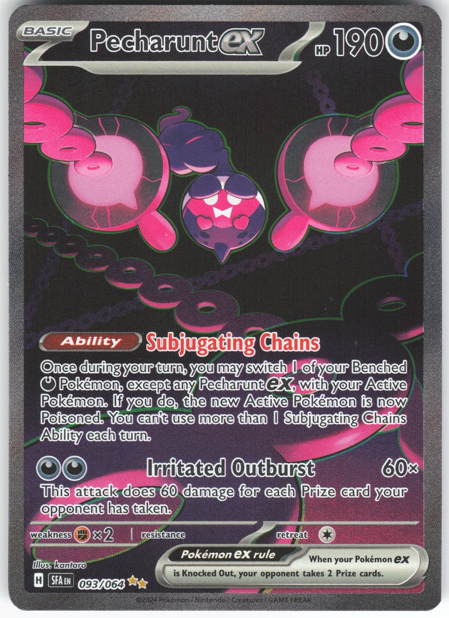 Pecharunt ex - Special Illustration Rare SV: Shrouded Fable 093/064 NM