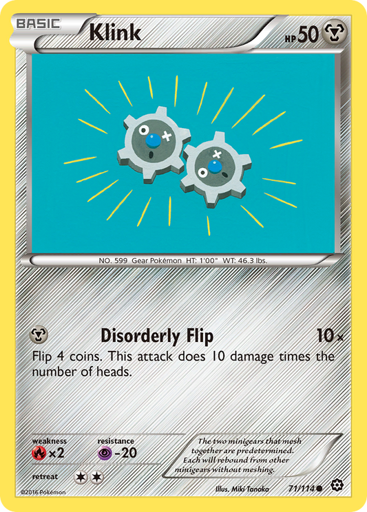 Klink 71/114 Common Reverse Holo Steam Siege NM/LP