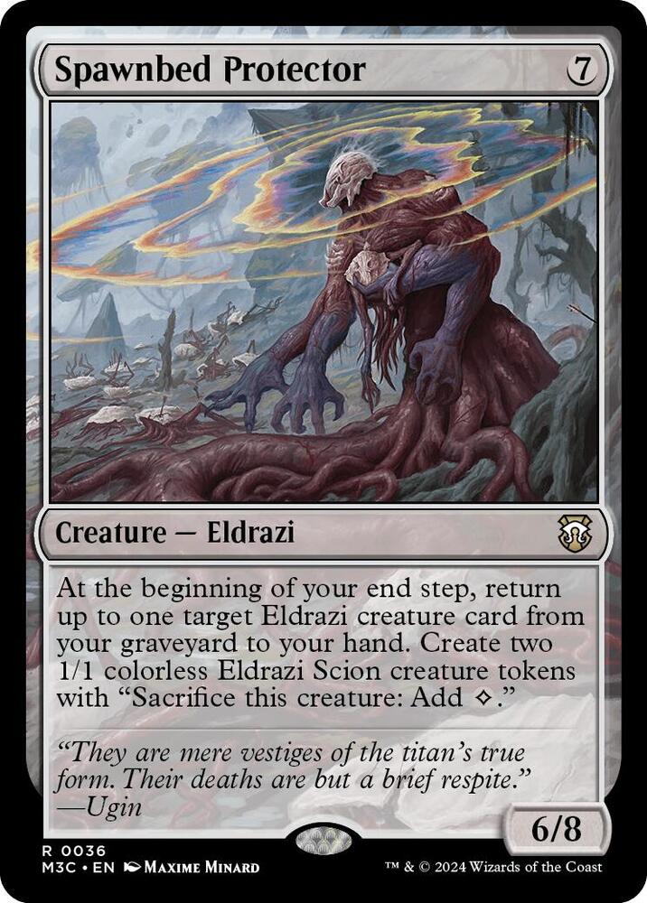 Spawnbed Protector (Ripple Foil) 36 Rare Commander: Modern Horizons 3 NM/M
