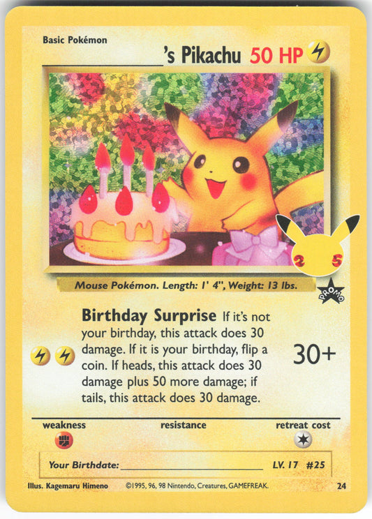 ______'s Pikachu Classic Collection Celebrations: Classic Collection 24/53 NM