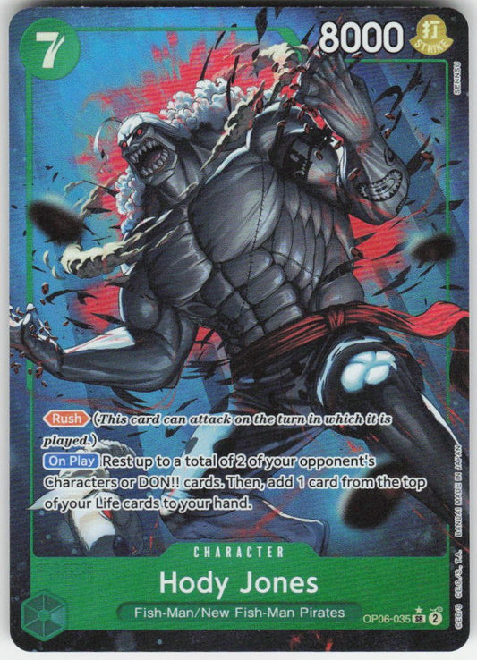 Hody Jones (Alternate Art) SR Premium Booster -The Best- OP06-035 NM