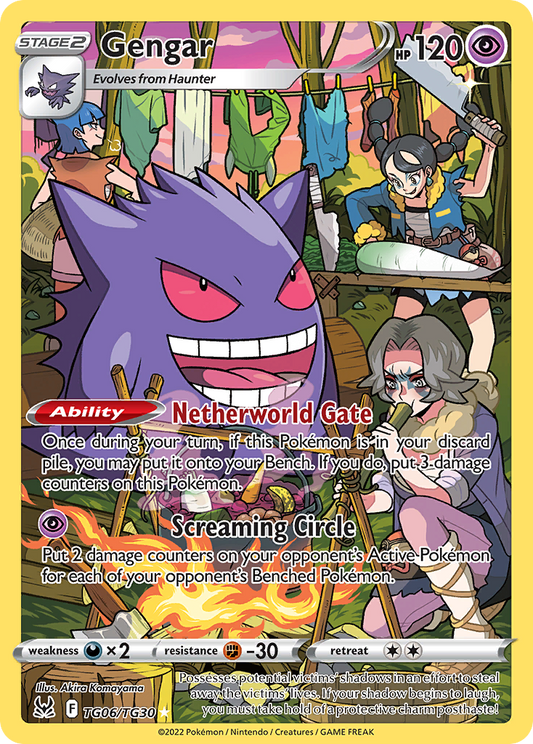 Gengar TG06/TG30 Trainer Gallery Rare Lost Origin Trainer Gallery Holo NM/M