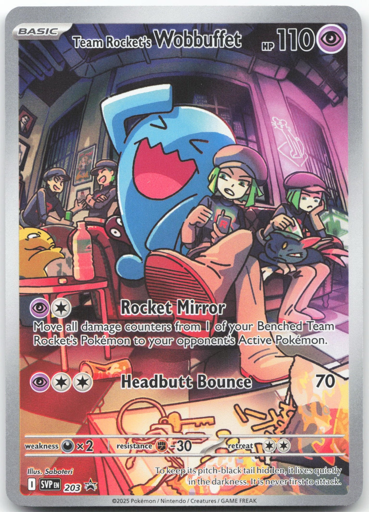 Team Rocket's Wobbuffet Promo SV: Scarlet & Violet Promo Cards 203 NM