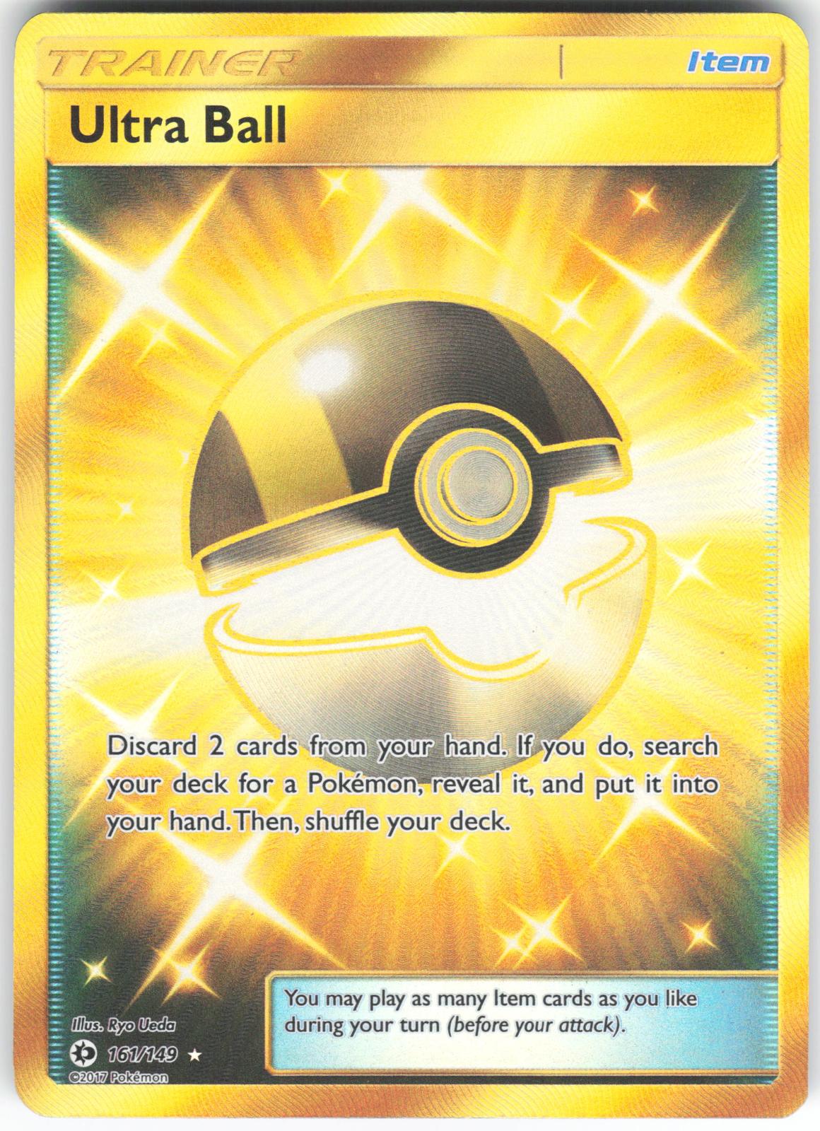 Ultra Ball (Secret) 161/149 Secret Rare SM Base Set Holo LP