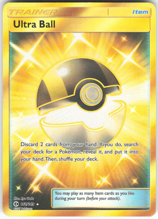 Ultra Ball (Secret) 161/149 Secret Rare SM Base Set Holo LP