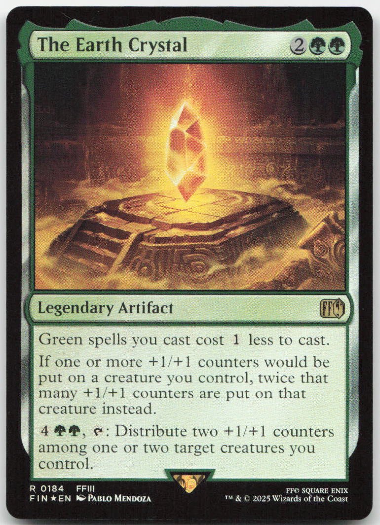 The Earth Crystal R FINAL FANTASY 184 NM