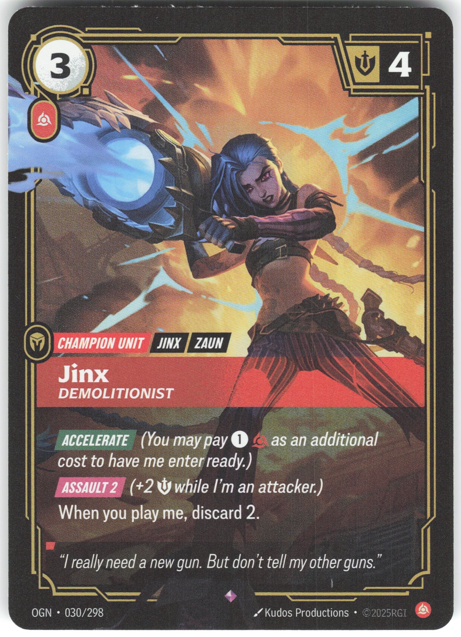 Jinx - Demolitionist Rare Origins 030/298 NM