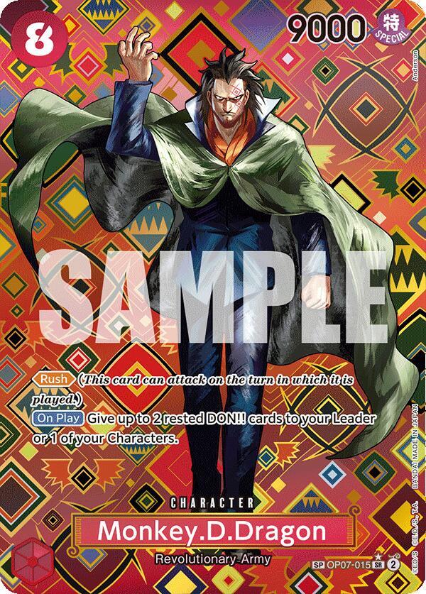 Monkey.D.Dragon (SP) OP07-015 Super Rare Emperors in the New World NM/M