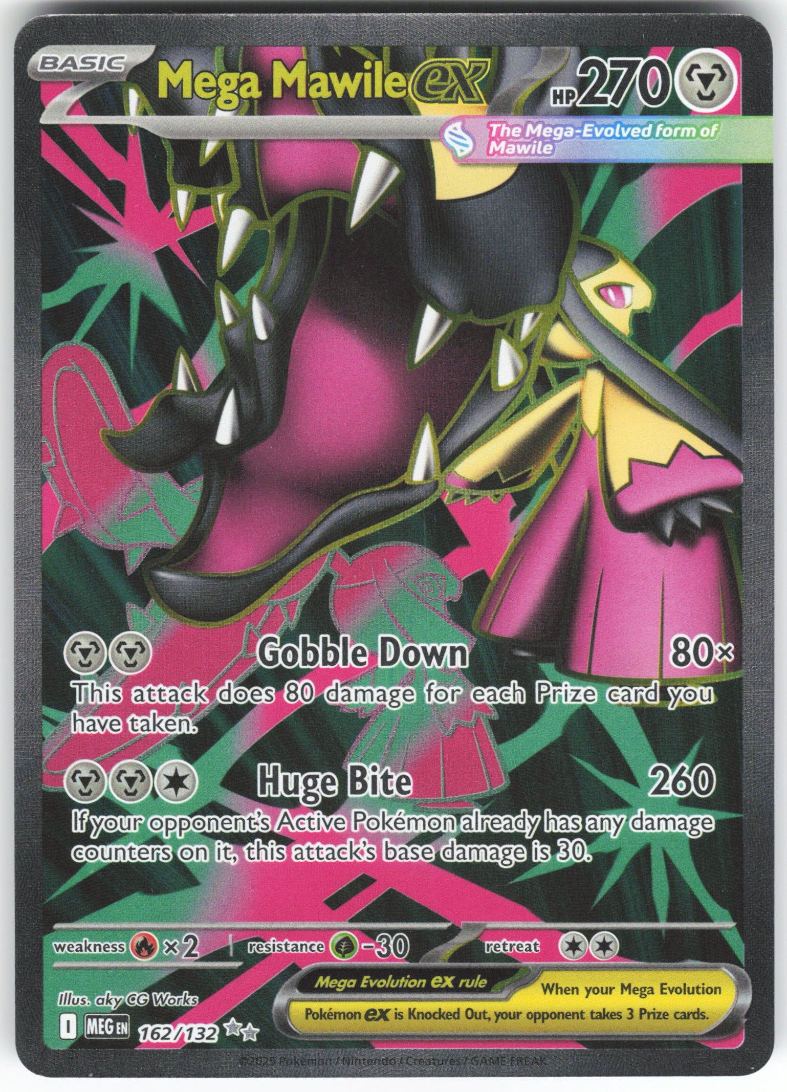 Mega Mawile ex - Ultra Rare ME01: Mega Evolution 162/132 NM