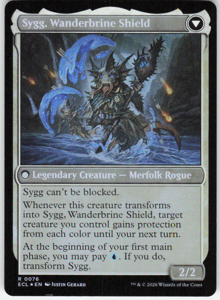 Sygg, Wanderwine Wisdom (Foil) R Lorwyn Eclipsed 76 NM (Back)