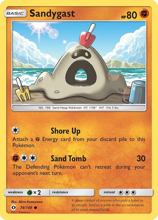 Sandygast 74/149 Common Reverse Holo SM Base Set NM/M