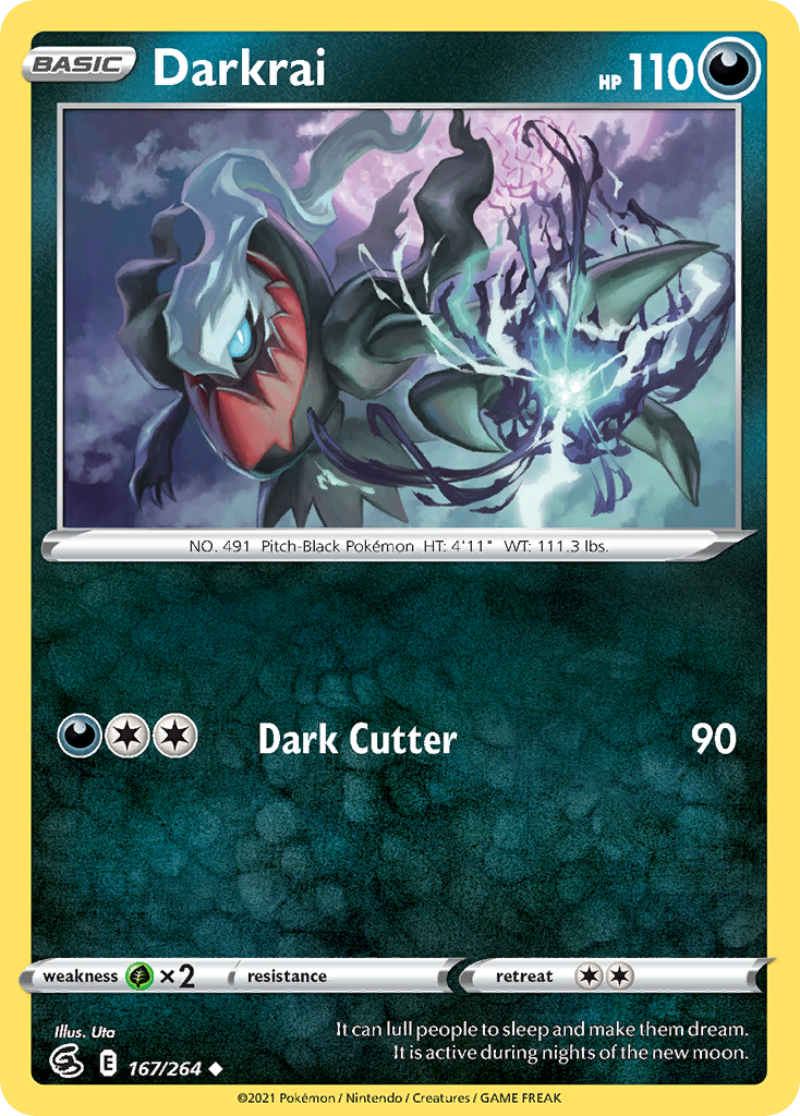 Darkrai 167/264 Uncommon Fusion Strike NM/LP
