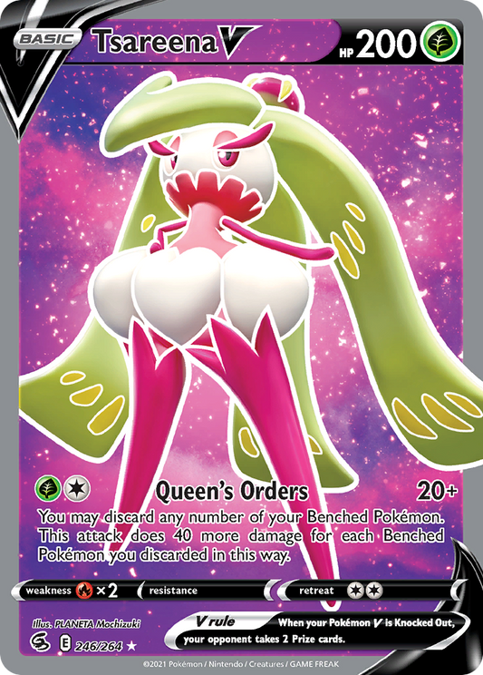Tsareena V 246/264 Ultra Rare Fusion Strike NM/M