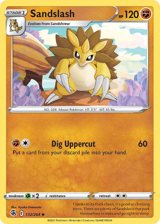 Sandslash 132/264 Uncommon Fusion Strike NM/M