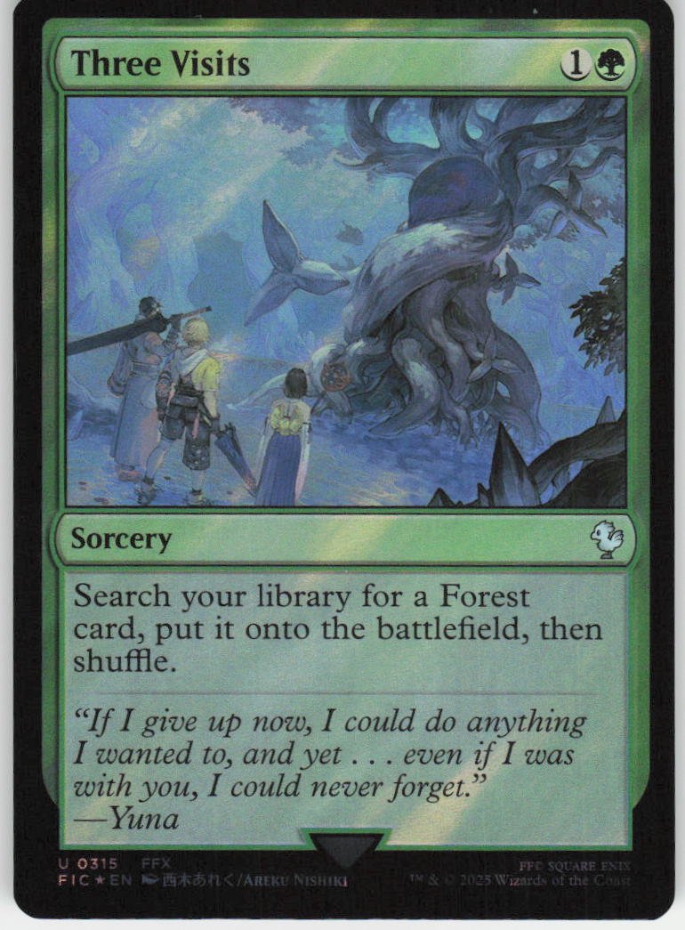 Three Visits (Surge Foil) U Commander: FINAL FANTASY 315 NM