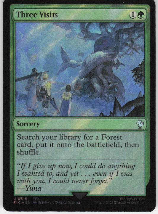 Three Visits (Surge Foil) U Commander: FINAL FANTASY 315 NM