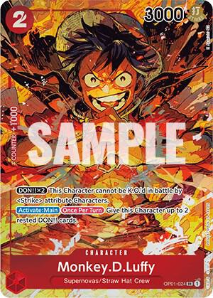 Monkey.D.Luffy (024) (Parallel) OP01-024 Super Rare Romance Dawn NM/M