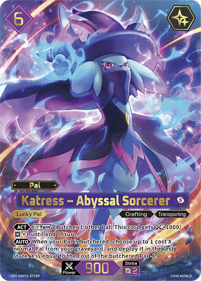 Katress - Abyssal Sorcerer EBP01-075SP SP Dawn of Palpagos NM/M