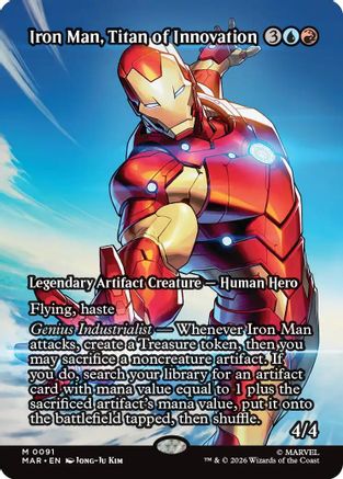 Iron Man, Titan of Innovation (Borderless) 91 Marvel Universe Eternal-Legal NM/M