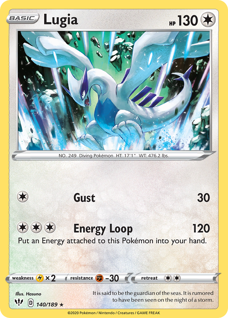 Lugia 140/189 Rare Darkness Ablaze NM/LP