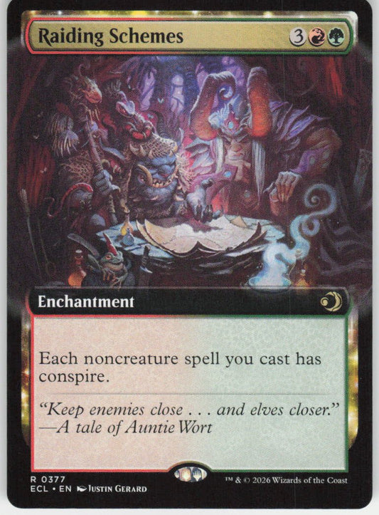 Raiding Schemes (Extended Art) R Lorwyn Eclipsed 377 NM