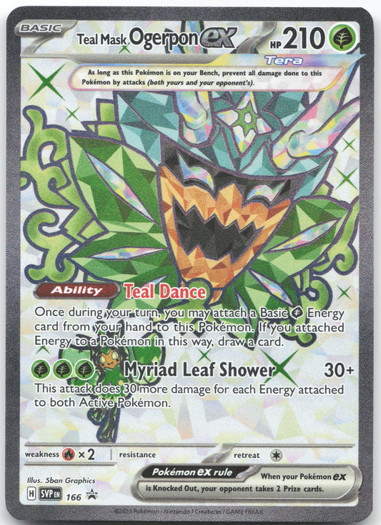 Teal Mask Ogerpon ex - Ultra Rare SV: Scarlet & Violet Promo Cards 166 NM