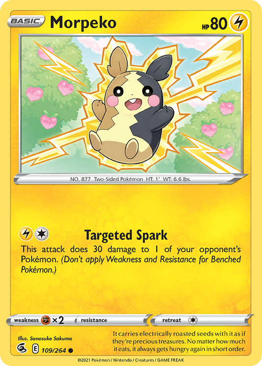 Morpeko 109/264 Common Reverse Holo Fusion Strike NM/M